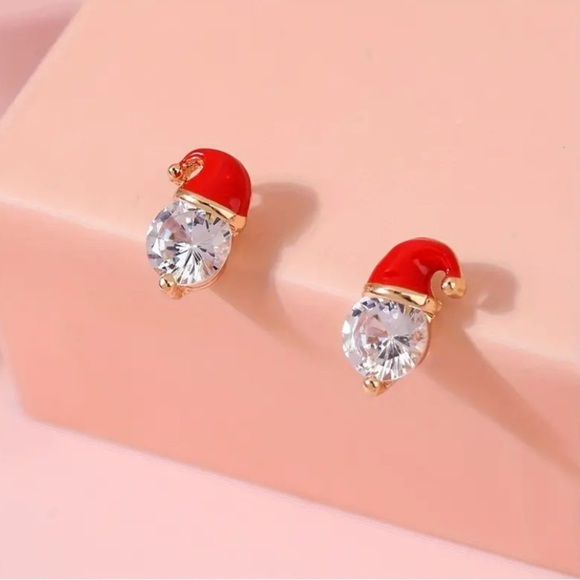 BOGO! Christmas Santa Hat stud Earrings - NEW Boutique - Picture 1 of 4